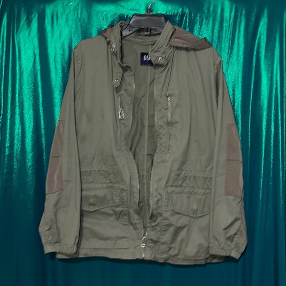 Army green gap utility jacket size L. - Picture 1 of 4